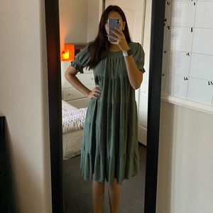 Orange creek green dress